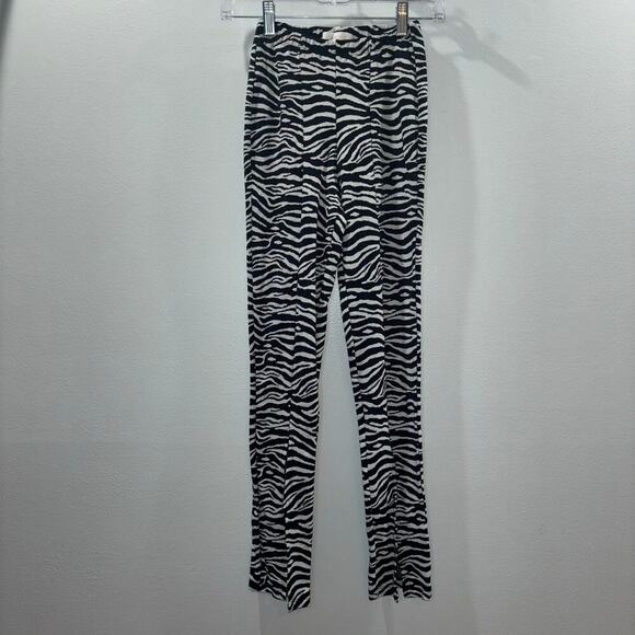 Ronny Kobo x REVOLVE “Alessandra” Zebra Split-Hem Pants – Size XS - Picture 5 of 13